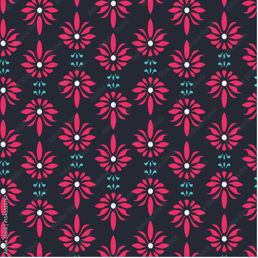 Fototapeta premium Background Floral Pattern Vector Design