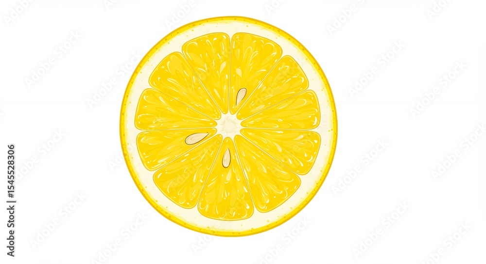 Bright lemon slice closeup Bright lemon slice closeup