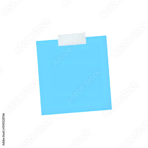 Bright Blue Sticky Note: Perfect for Reminders