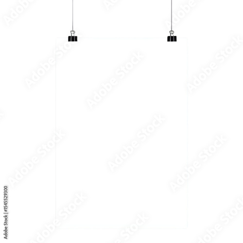 Blank Canvas: Minimalist White Poster Mockup