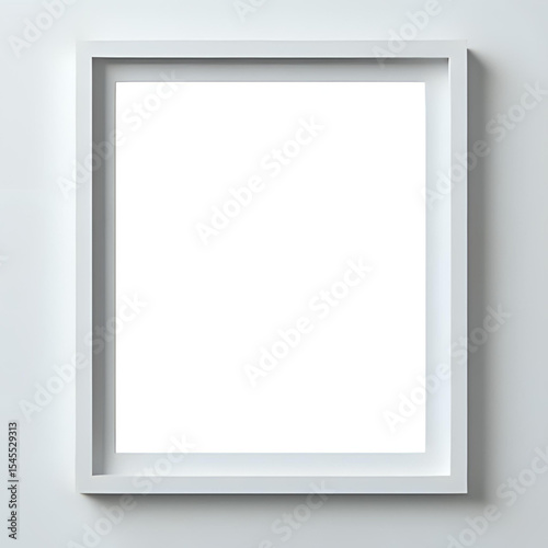 Blank White Picture Frame: Mockup for Art, Design, and Presentation