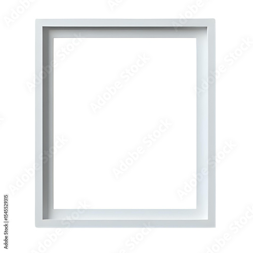 Blank White Picture Frame: Perfect for Your Design Projects