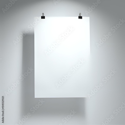 Blank Poster Mockup: Perfect for Design Presentations