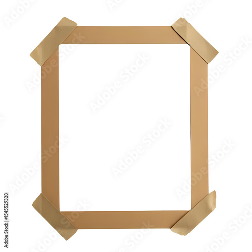 Elegant Beige Tape Frame: Perfect for Design Projects