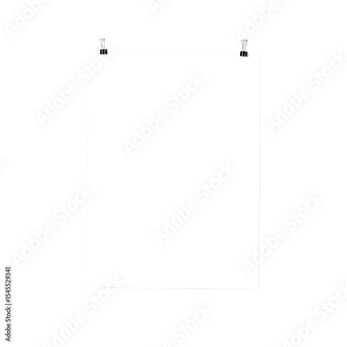 Blank White Poster Mockup: Perfect for Presentations