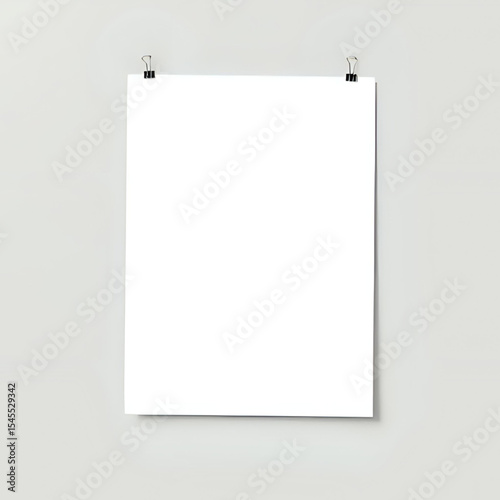 Blank Poster Mockup: Perfect for Design Presentations