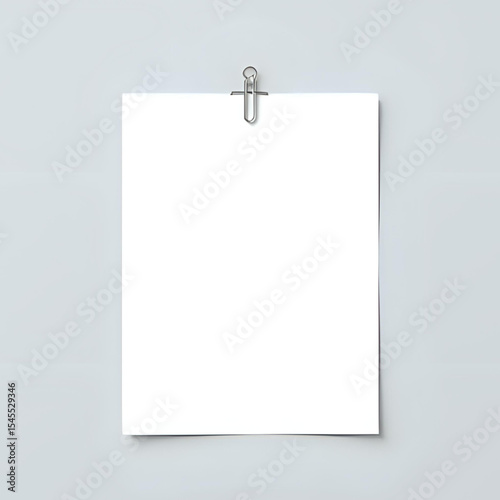 Blank Paper Mockup: Perfect for Presentations & Designs
