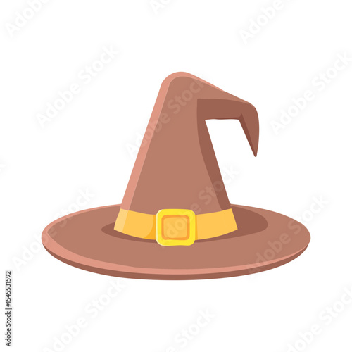A whimsical witch hat, complete with a buckle, ready for a magical night