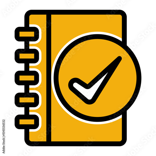 Achievement Badge Icon - Solid Color Lineal Style for Success Celebrations.