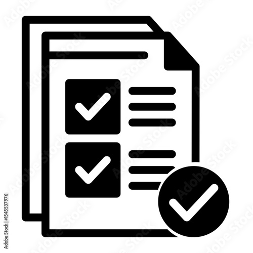 Task Validation Icon - Mixed Style for Checklists and Approvals.