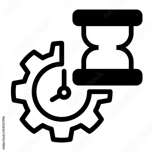 Time Extension Icon - Mixed Style for Scheduling and Deadlines.
