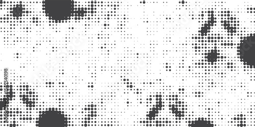 Background with monochrome dot texture. Polka dot pattern template. Background with black dots - stock vector dots basic background dots