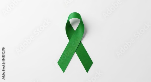 An Emerald Ribbon for Mental Health Awareness and Support