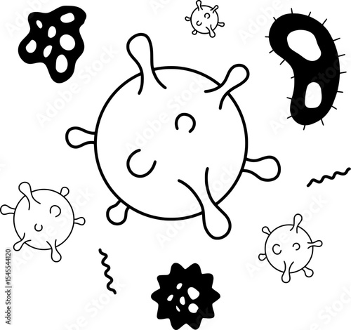 Diverse Microbes and Bacteria Collection