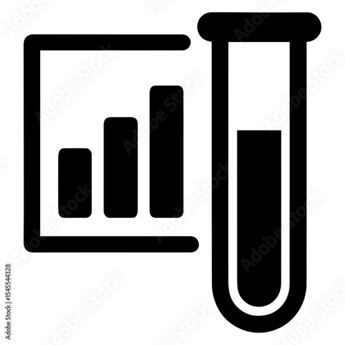 Lab results icon with transparent background symbolizing medical test reports and diagnostic information
