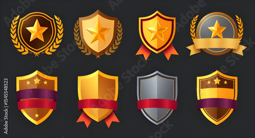 victory wreath, shiny emblem, ancient shield, golden logo, premium badge, defense symbol, heraldry art, noble icon, classic laurel, golden crest, winner icon, shield award, elite symbol, gold trophy i
