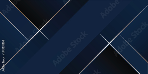 dark blue luxury premium background and gold line.