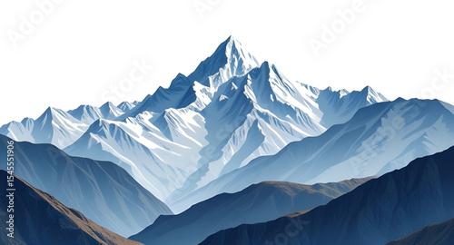 snow-capped peaks, alpine view, frozen nature, white mountains, cold weather scene, scenic landscape, icy mountains, snow-covered hills, frosty peaks, nature illustration, outdoor vector, mountain ran