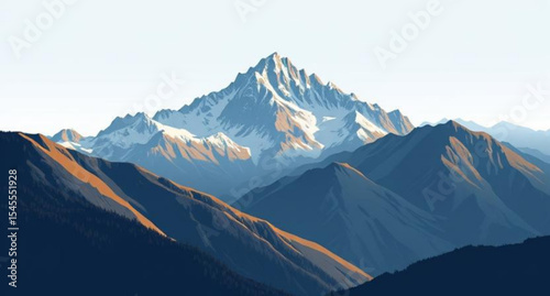  snowy mountains, winter mountain, snow-capped peaks, alpine view, frozen nature, white mountains, cold weather scene, scenic landscape, icy mountains, snow-covered hills, frosty peaks, nature illustr