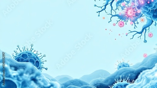 Cell Culture and Cellular Response Analysis and copy space for text
