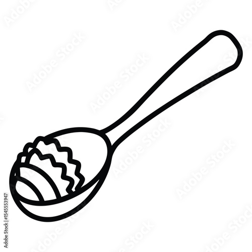 Wooden spoon with uncooked tortiglioni pasta
