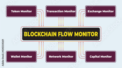 Blockchain Flow Monitoring System, digital asset analysis and transaction tracking on a modern networked architecture