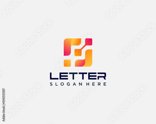 Square connecting tech logo