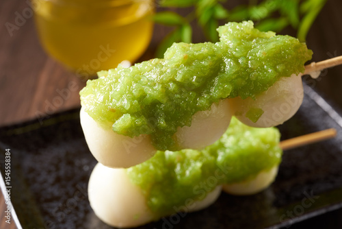 宮城の郷土料理　ずんだ団子イメージ