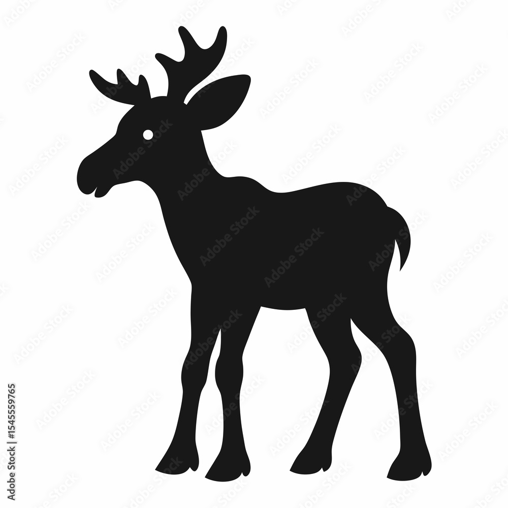 Fototapeta premium Moose on white background