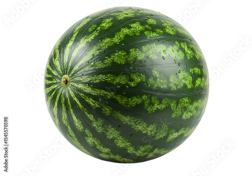 Juicy Watermelon: Fresh Summer Fruit, Ripe and Ready to Eat, Vibrant Green Rind, Perfect for Refreshing Recipes and Healthy Snacks