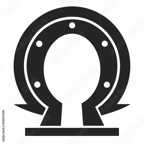 horseshoe icon vector illustration