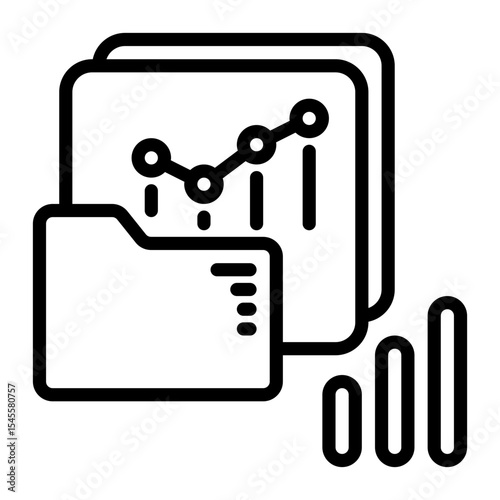data icon, line icon style