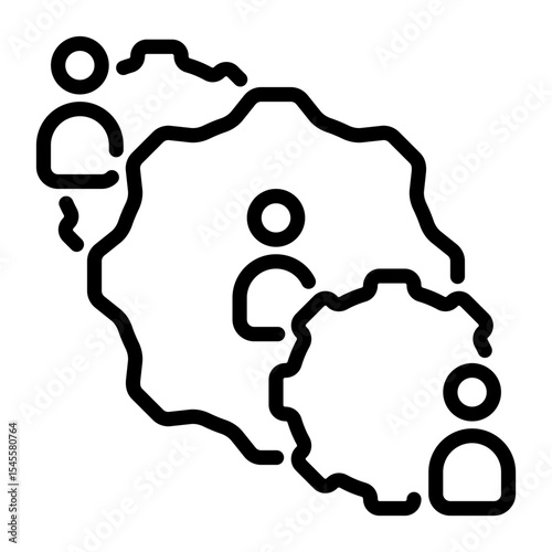 team icon, line icon style