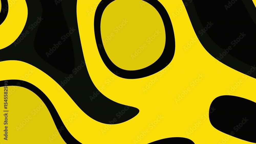 Dieser auffällige abstrakte Hintergrund zeichnet sich durch fließende gelbe und schwarze Ebenen aus, die einen modernen Tiefeneffekt erzeugen. Ideal für Branding, Präsentationen oder Webdesign-Projekt