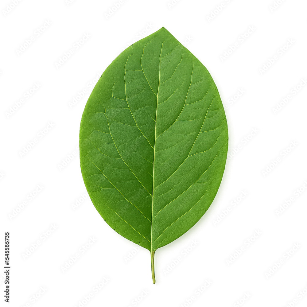 Obraz premium A vivid green leaf with natural texture and lifelike details.