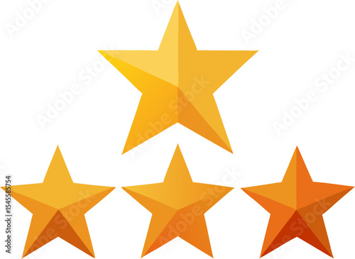 Customer review stars: vector star ratings, half‑star version with white background