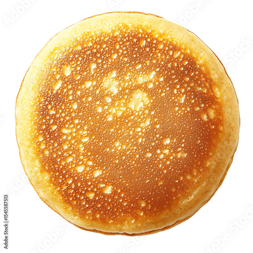 Golden Brown Pancake with Speckled Surface