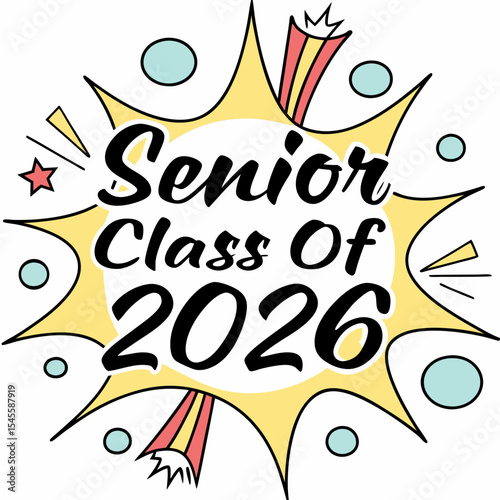 Senior class of 2026 graduation announcement design