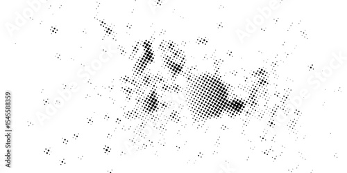 Abstract white and gray color background with halftone effect, dot pattern. Vector illustration