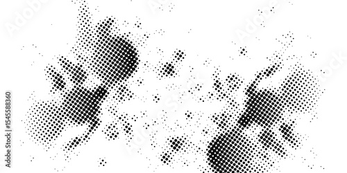Abstract white and gray color background with halftone effect, dot pattern. Vector illustration