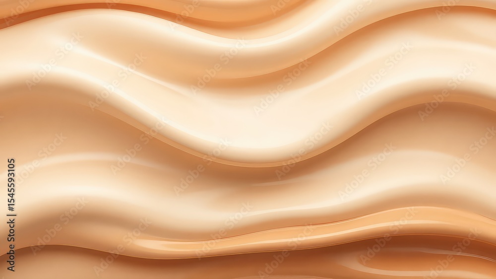 Obraz premium Smooth, Creamy Waves of Light Beige Provide a Sense of Calm and Tranquility