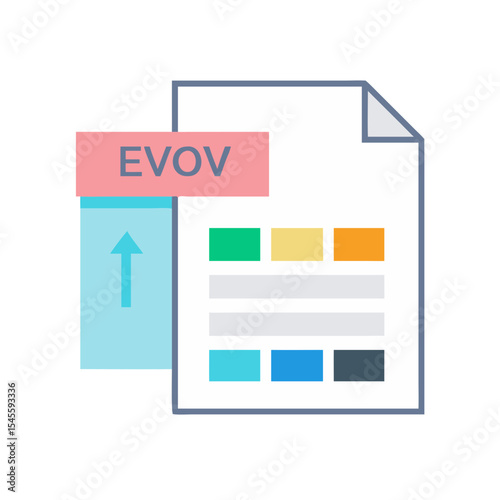 Professional evov file upload icon transparent background design element