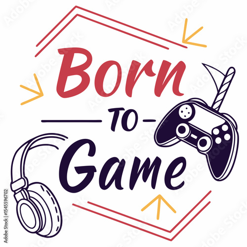 Born to game gamer headphones controller design