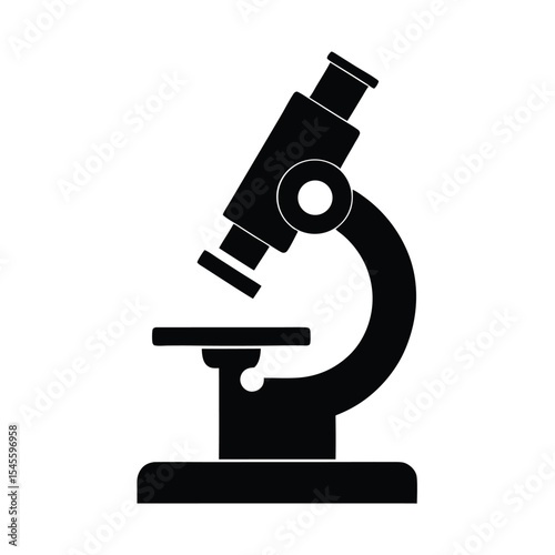 microscope on white background