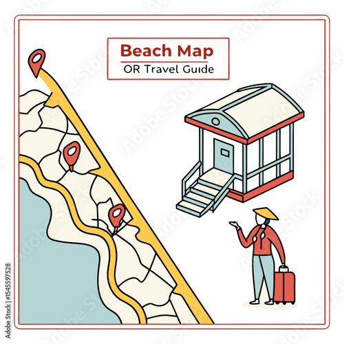 Beach vacation travel guide map location guide