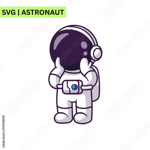 A vibrant astronaut illustration featuring an astronaut floating in space, surrounded by colorful planets and stars, symbolizing exploration and adventure.