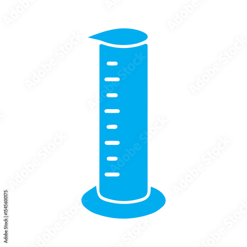 Graduated cylinder colored icon