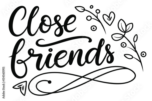 Hand lettered personalized artwork for a close friend