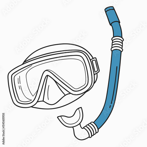 Snorkeling gear diving mask and snorkel set