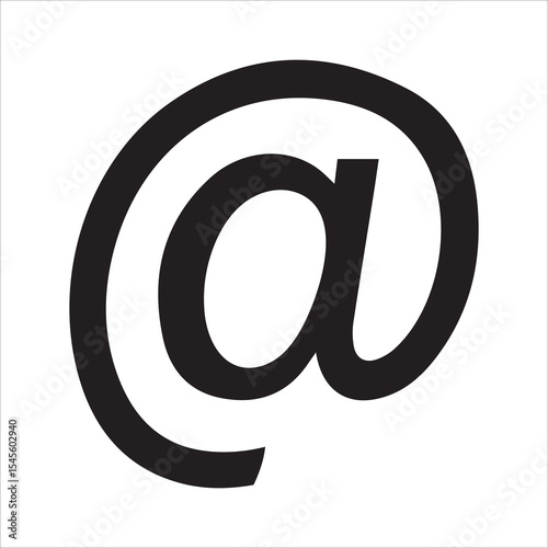Arroba icon vector art image
